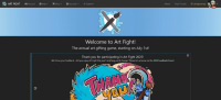 Screenshot of the Art Fight website